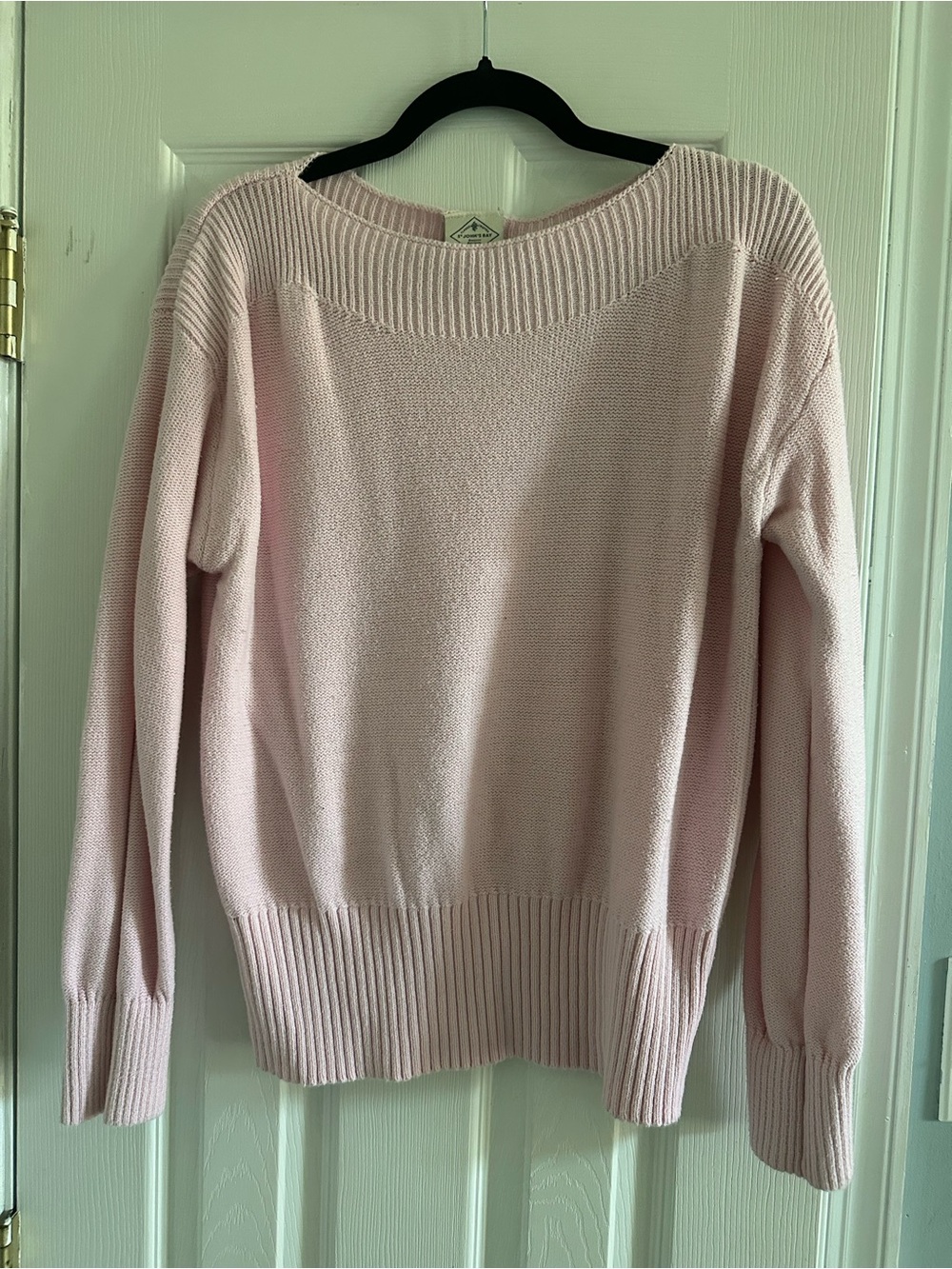 St. John's Bay Pale Pink Scoop Neck Knit Sweater